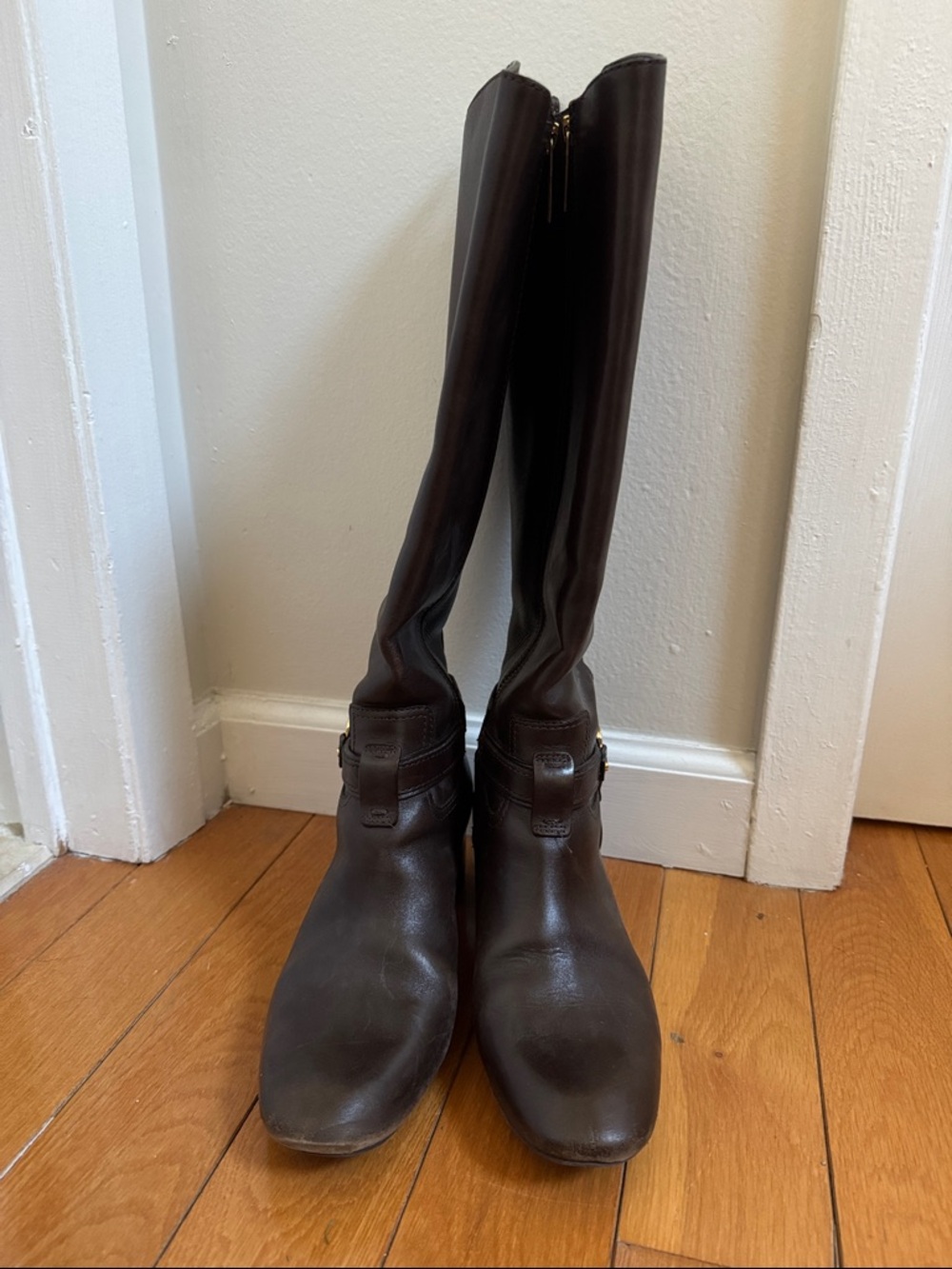 Tory Burch / Women's Leather Knee Boots - Picture 2 of 8